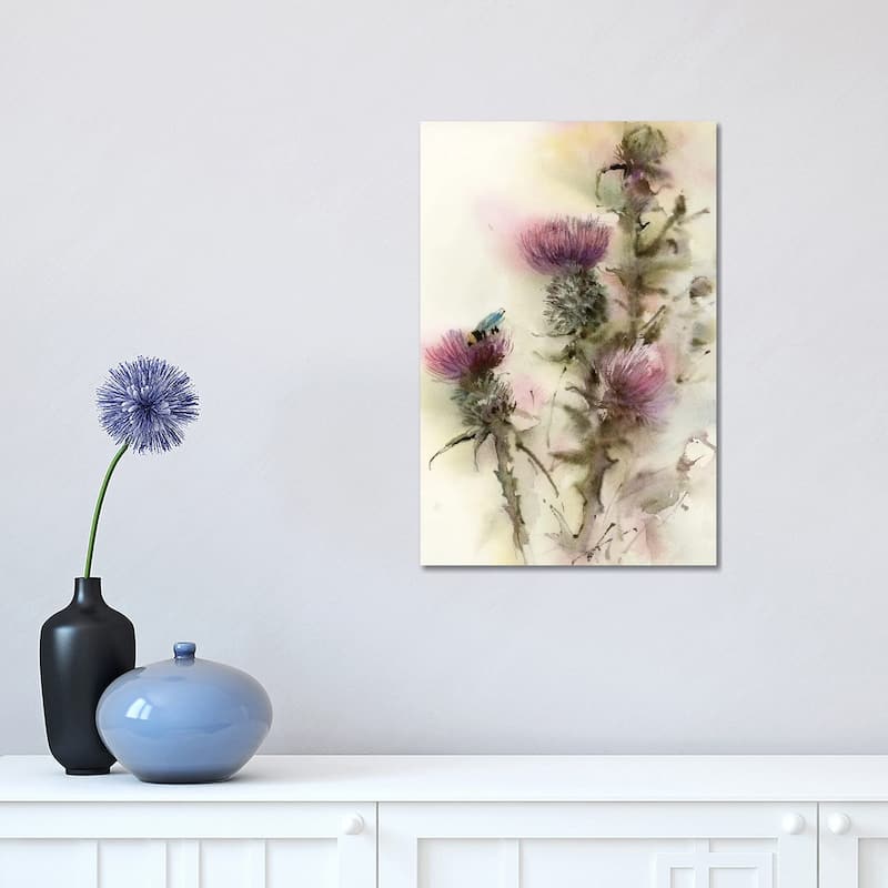 iCanvas "Thistle" by Sophie Rodionov Canvas Print - 18x12x1.5