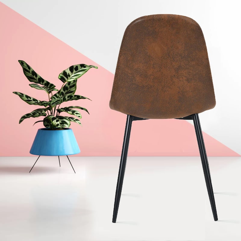 Kitchen Dining Chair Set of 4, Modern Upholstered Chairs With Metal Legs For Home, Bedroom, Living Room Side Chairs