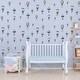 preview thumbnail 4 of 5, Walplus Blue Hot Air Balloons Children Wall Stickers DIY Nursery Decor