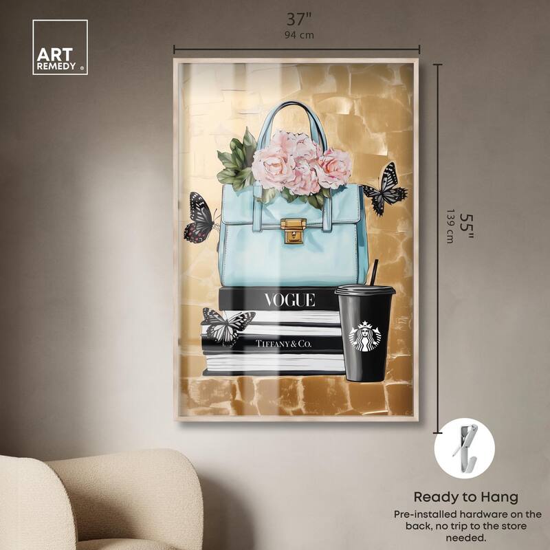 Golden Era of Glam Books Shadowbox by Art Remedy