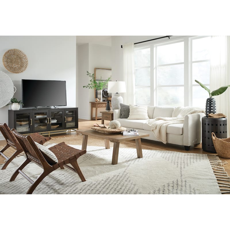 Magnussen Home Lindon Coffee Bean Dark Small Console - W x D x H