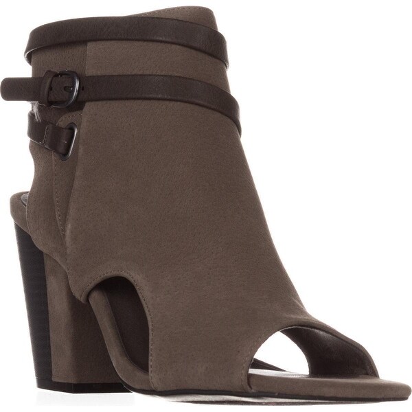 white mountain peep toe booties