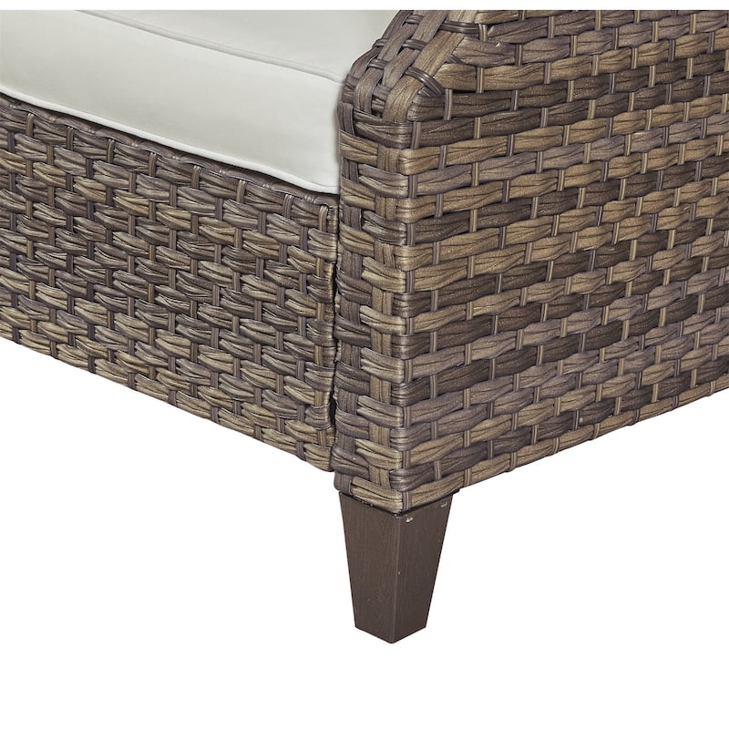 Gymojoy Outdoor Sofa Rattan 3-piece Sectional Sofa Set