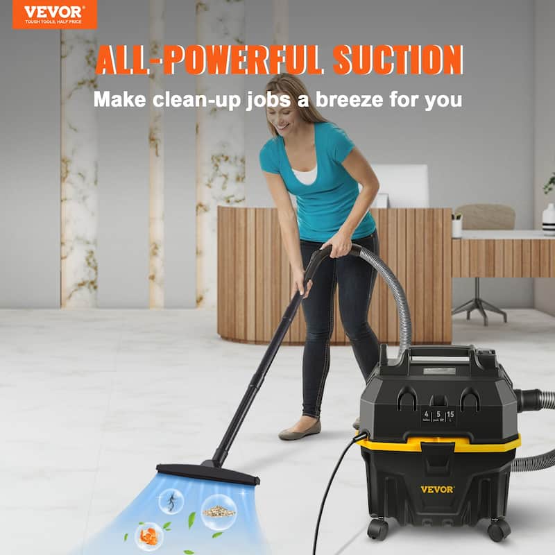 VEVOR Wet Dry Vac 3 in 1 Shop Vacuum with Blowing Function Portable ...