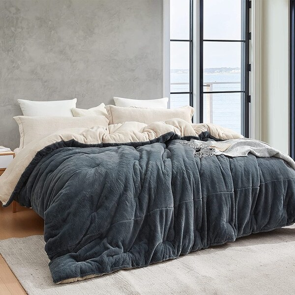 Chunky Bunny Coma Inducer® King Comforter – Oversized, Ultra Plush Glacier Gray Bedding