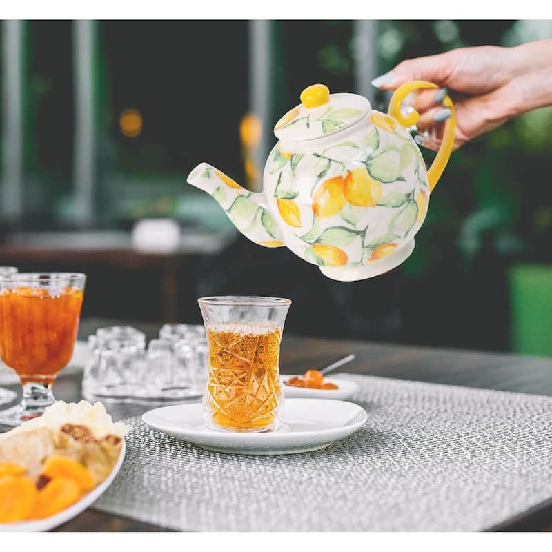 European Style Ceramic Teapot Coffee Pot Water Pot Porcelain Vintage Gift Tea Pot