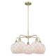 Option Antique Brass / White Glass with White Rope