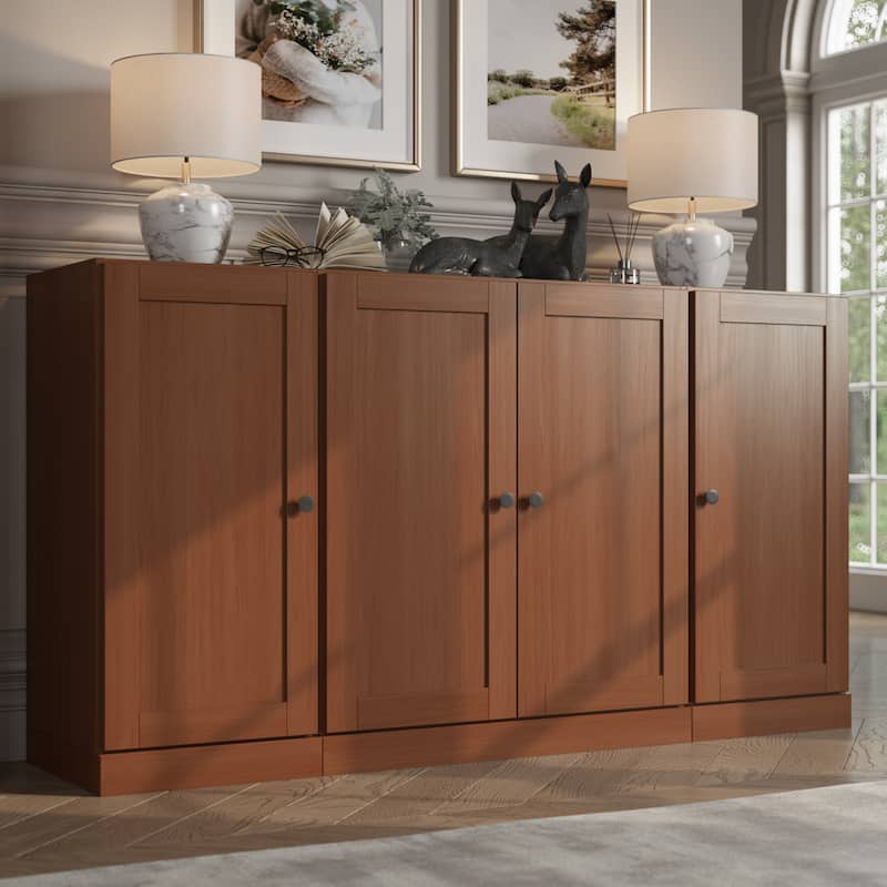 Palace Imports 100% Solid Wood 65" Sideboard with Shaker Doors, 2-Drawers & Adjustable Shelves
