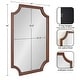 preview thumbnail 75 of 134, Kate and Laurel Hogan Scalloped Wood Framed Mirror