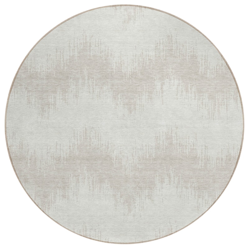 Machine Washable Indoor/ Outdoor Chantille Modern Chevron Rug