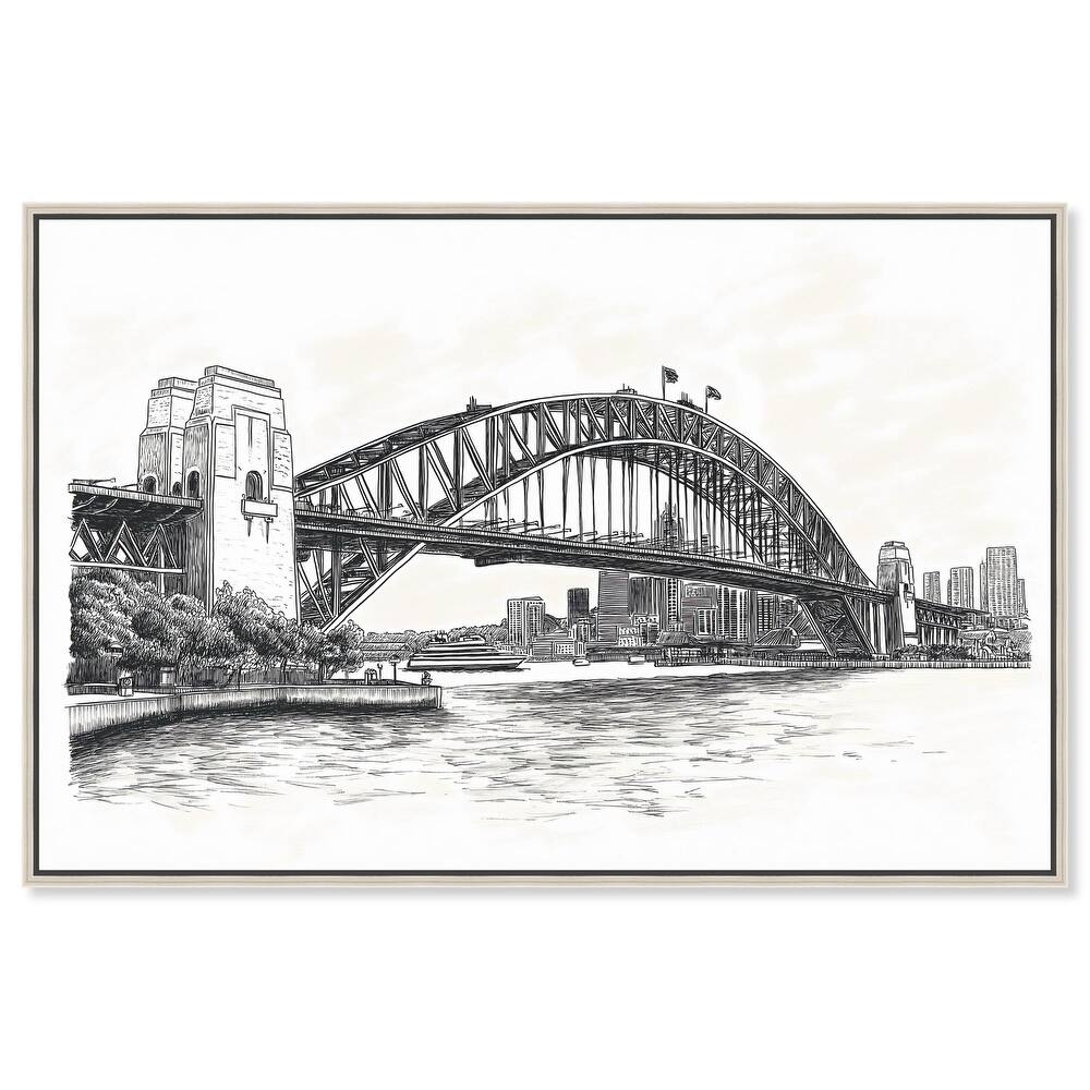 Lines of the Bridge Canvas by Art Remedy