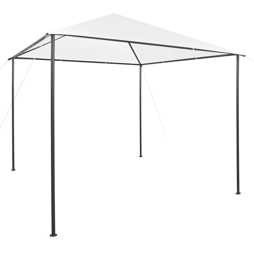 Global Pronex Gazebo 118.1 inchx118.1 inchx114.2 inch White 180 g/m2 Option 1