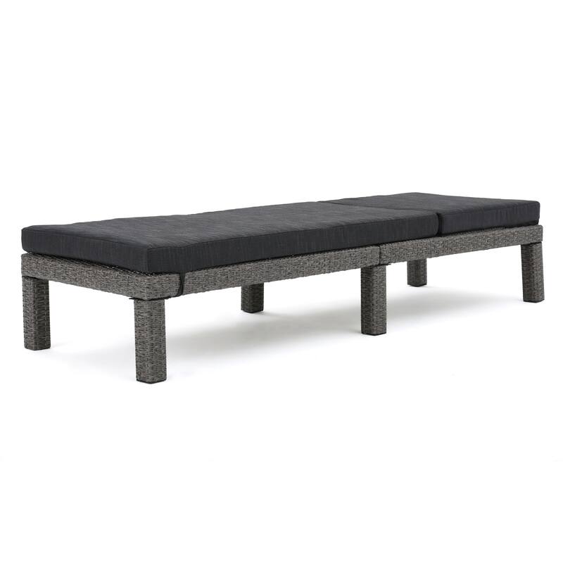 Roomfitters Adjustable Outdoor Wicker Chaise Lounge Chairs with Cushions, Stylish Patio Seating for Sunbathing and Relaxation