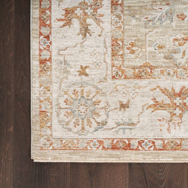 Nourison Asher Indoor only Persian Floral Medallion Area Rug