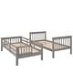 preview thumbnail 9 of 10, Contemporary Design Wood Bunk Bed with Staircase, Sturdy and Durable Frame, Maximized Storage Space, Grey