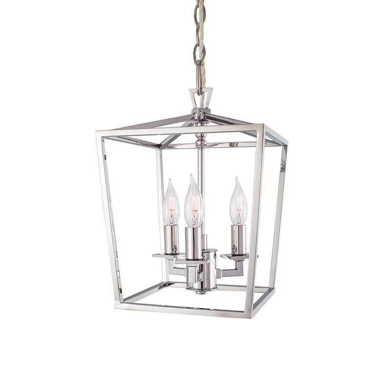 Elk Home Cage Polished Nickel Finish 3 Light Chandelier - Polished Nickel
