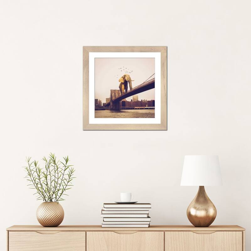 iCanvas "Elephant Bridge Amble" by Soaring Anchor Designs PFA