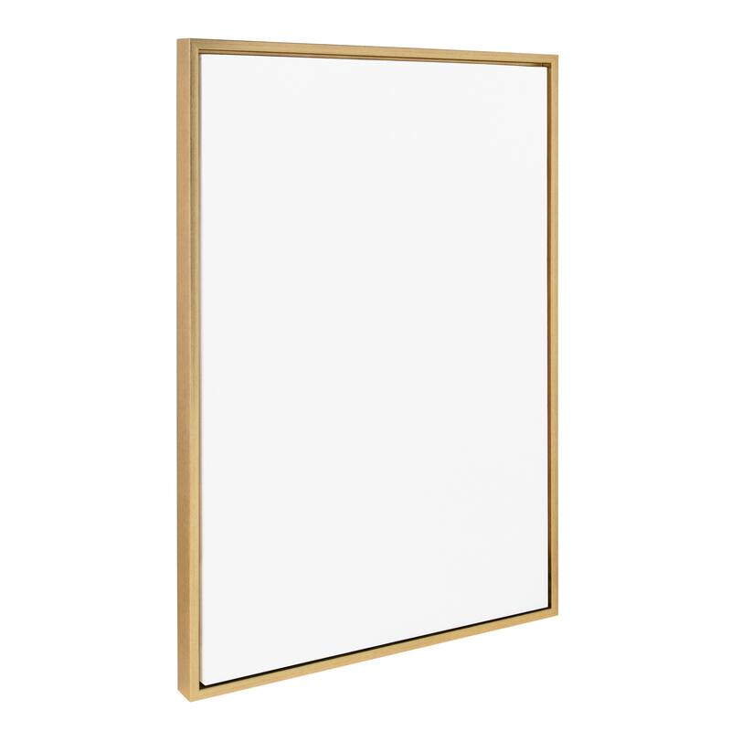 Kate and Laurel Sylvie Blank Framed Canvas - 23x33 - Yellow