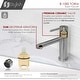 preview thumbnail 6 of 11, STYLISH Stainless Steel Single Handle Single Hole Bathroom Faucet - Faucet Height: 6 3/8" Spout Height: 3 7/8"