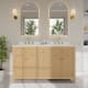 Option Tanned Oak / Giotto Quartz Top / Brushed Gold