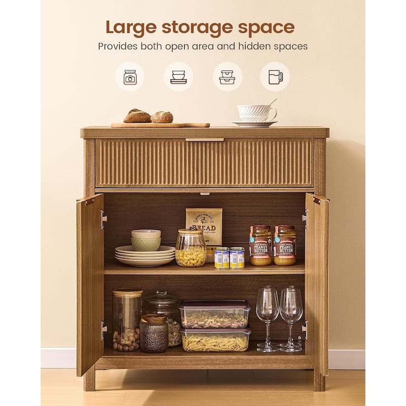 Sideboard Buffet Storage Cabinet,Buffet Table Storage Doors and Drawer