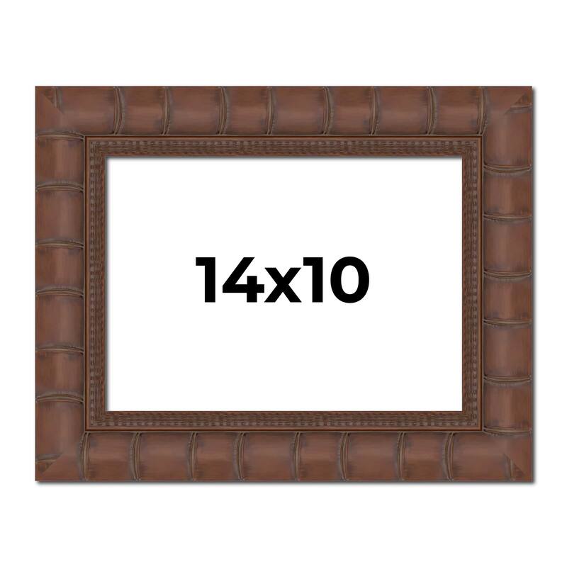 14x10 Frame Pewter Solid Wood Picture Frame Width 1.625 Inches | Interior Frame Depth 0.6875 Inches
