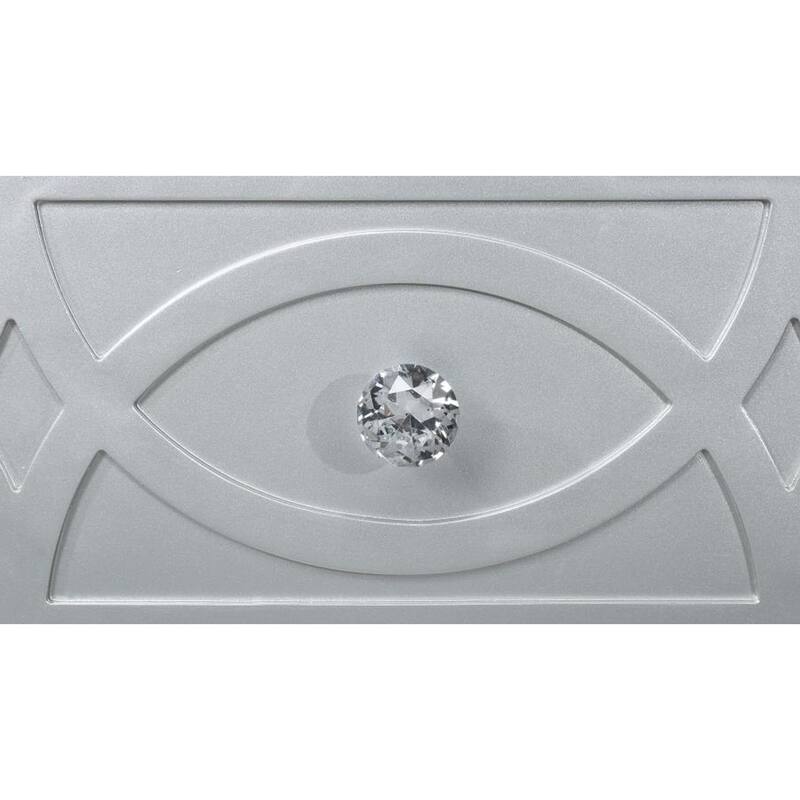 2 Drawers Nightstand with Fret Work Detail