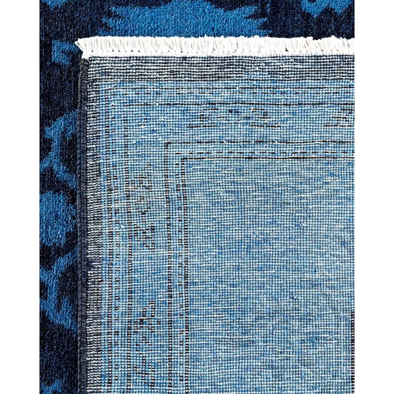 Vibrance, One-of-a-Kind Handmade Area Rug - Blue, 5' 1" x 7' 7" - 5' 1" x 7' 7"