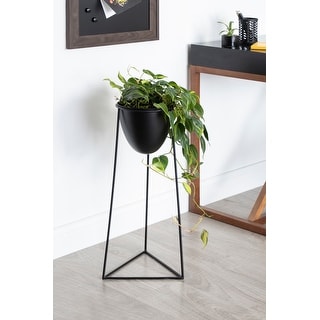 Kate and Laurel Jorah Freestanding Metal Planter - 11x11x26.5