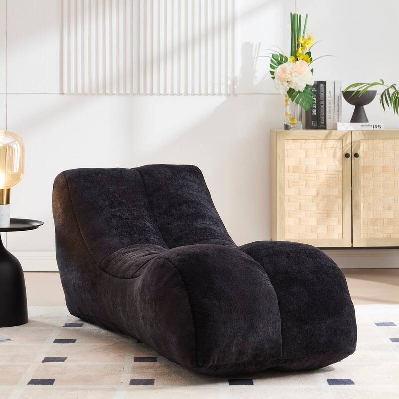 59" creative bean bag sofa chair, pure sponge compressed sofa