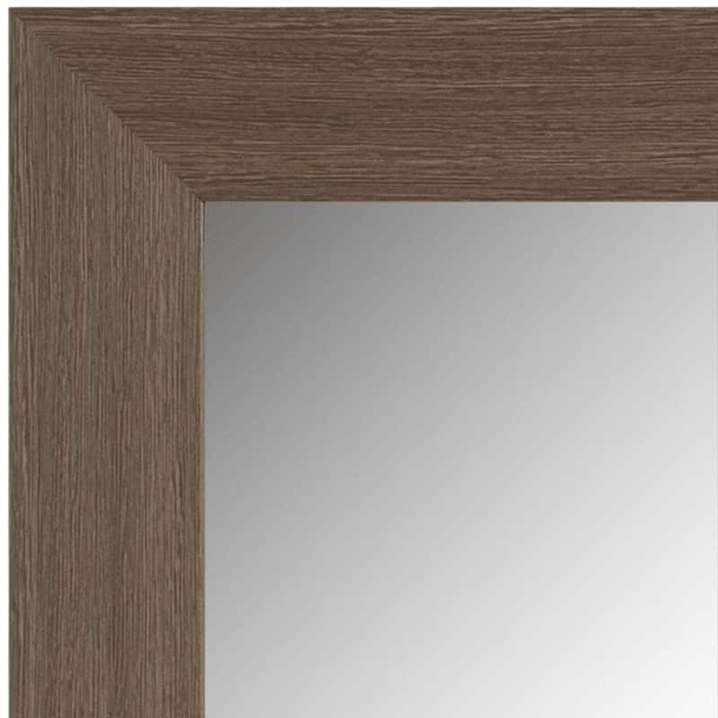 Frame My Mirror Grey Oak Framed Wall Mirror, Pendleton Design