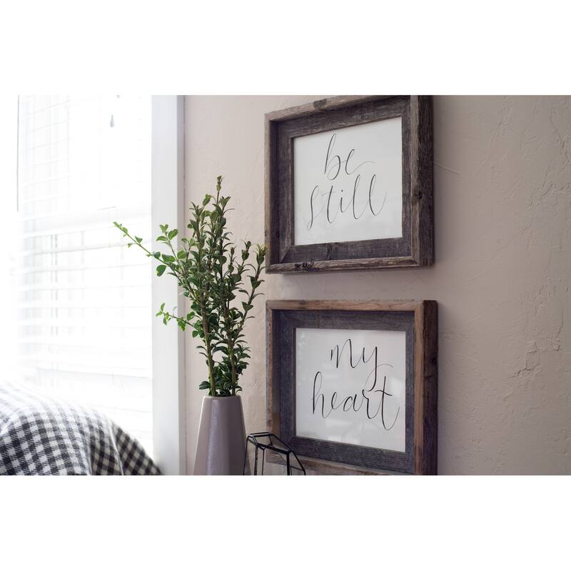 8.5" x 11" Natural Weathered Gray Picture Frame