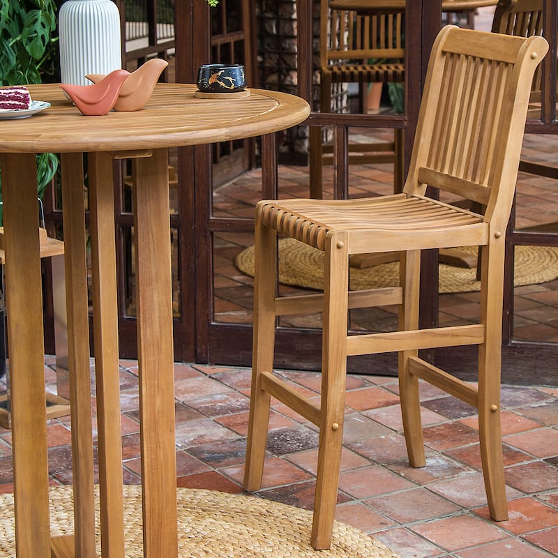 Cambridge Casual Chara Teak 3-piece Bar-height Bistro Set