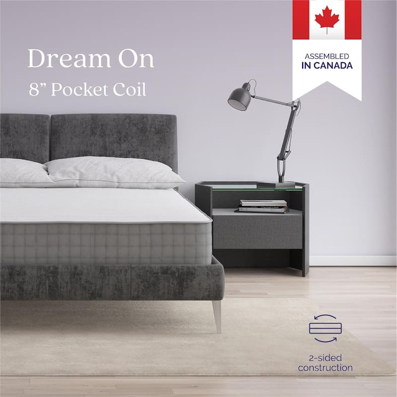 Signature Sleep Dream On 8" Reversible Pocket Spring Mattress