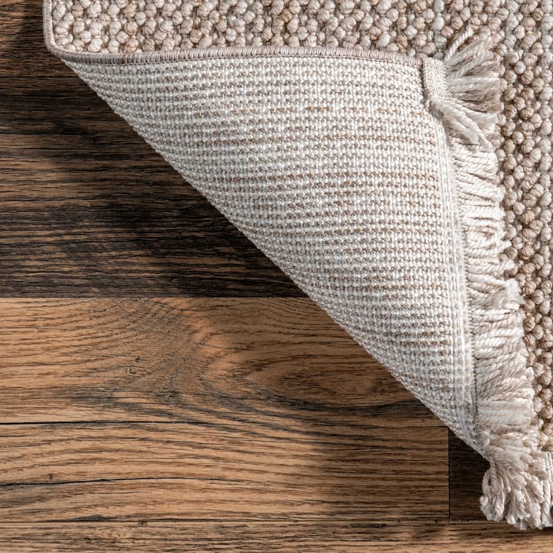 Zinnia Farmhouse Tasseled Area Rug