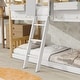 preview thumbnail 26 of 43, Twin Wood House Bunk Bed with Roof & Safety Guardrails