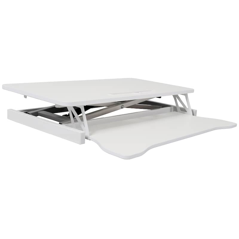 Adjustable Height Standing Laptop Desk,Adjustable Sit to Stand Up Workstation with Keyboard Tray