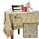 preview thumbnail 2 of 18, Lush Floral Block Print Vegetable Dye Cotton Table Linen Collection