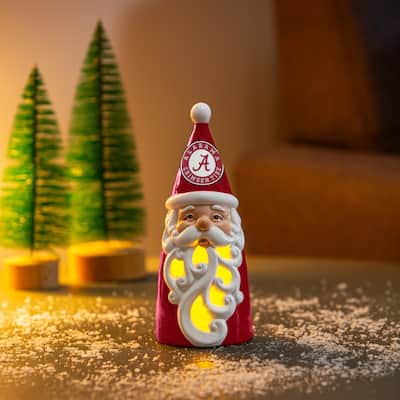 University of Alabama Santa LED Garden Statuary, 8"