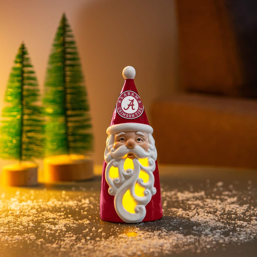 University of Alabama Santa LED Garden Statuary, 8"