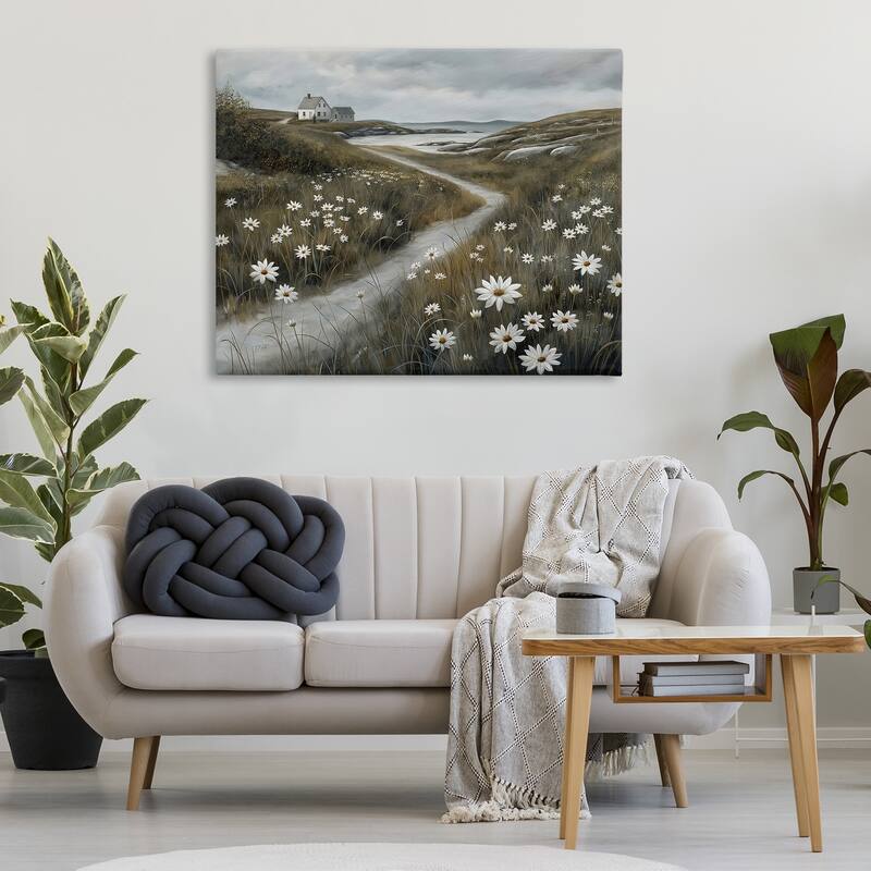 Stupell Serene Coastal Cottage Path Canvas Wall Art Design By Imagine It Images