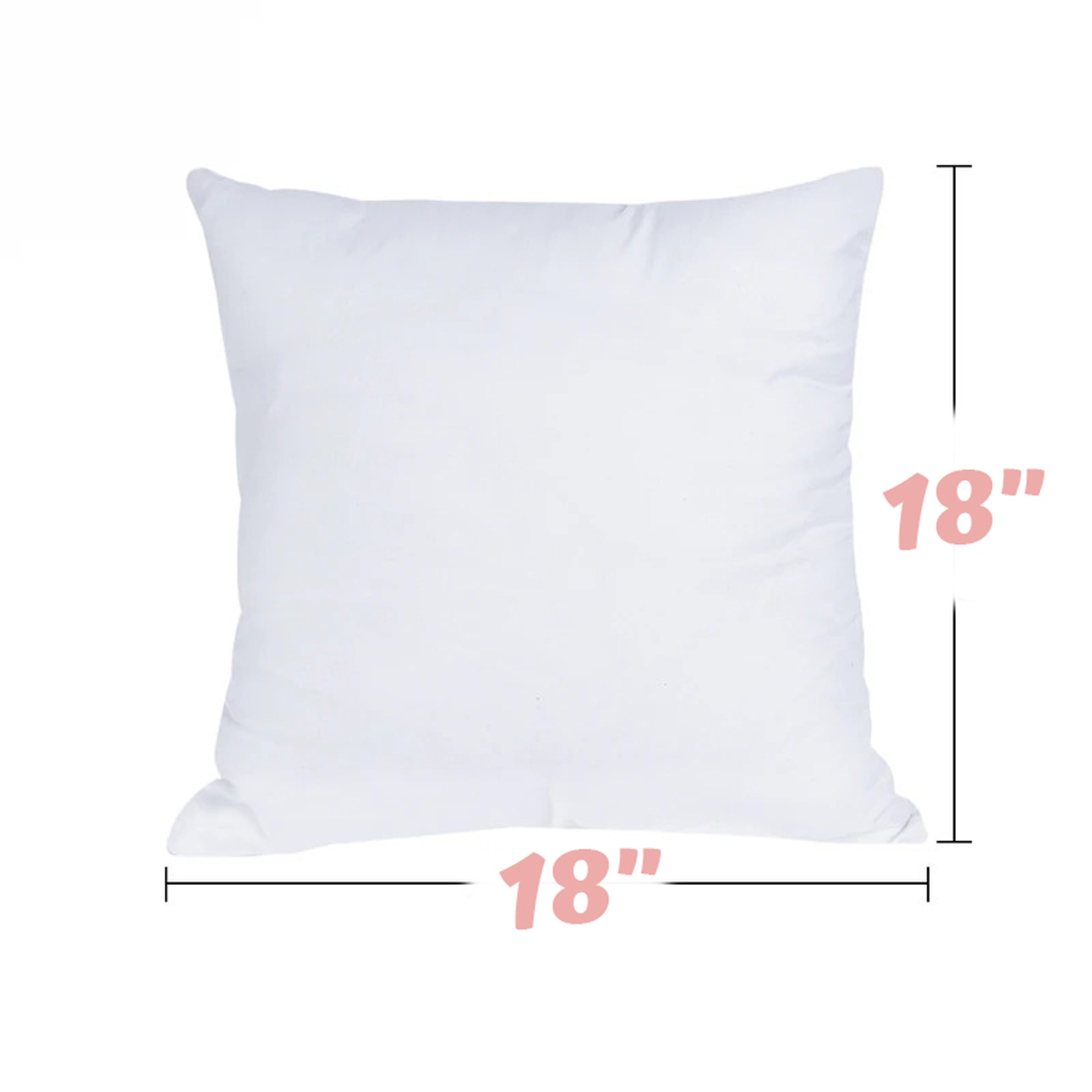 Hypoallergenic Pillow Insert Form Cushion, 18