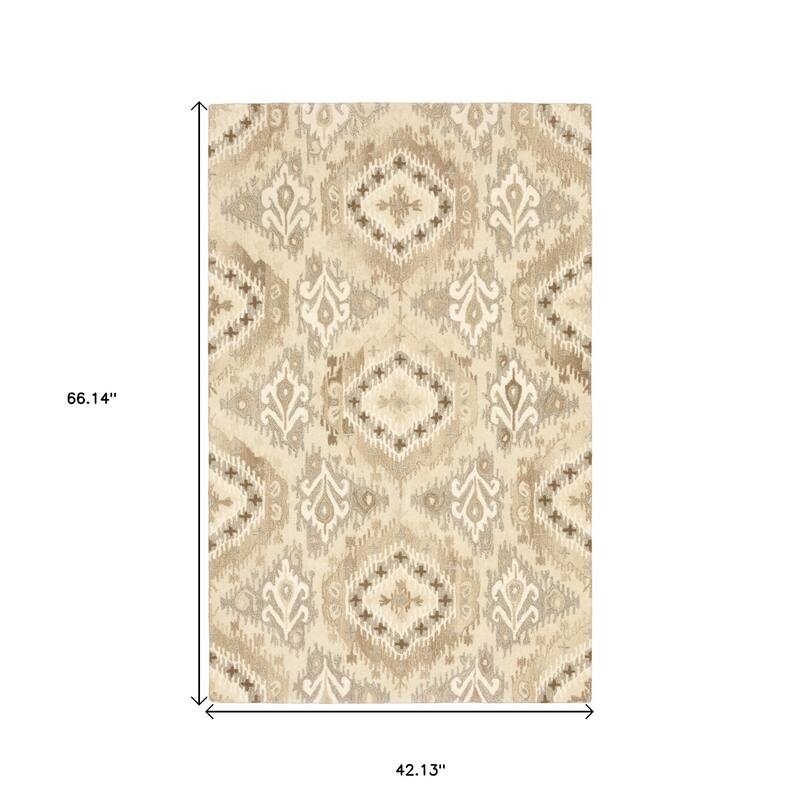 HomeRootsAbstract Scandinavian Rectangle Area Rug