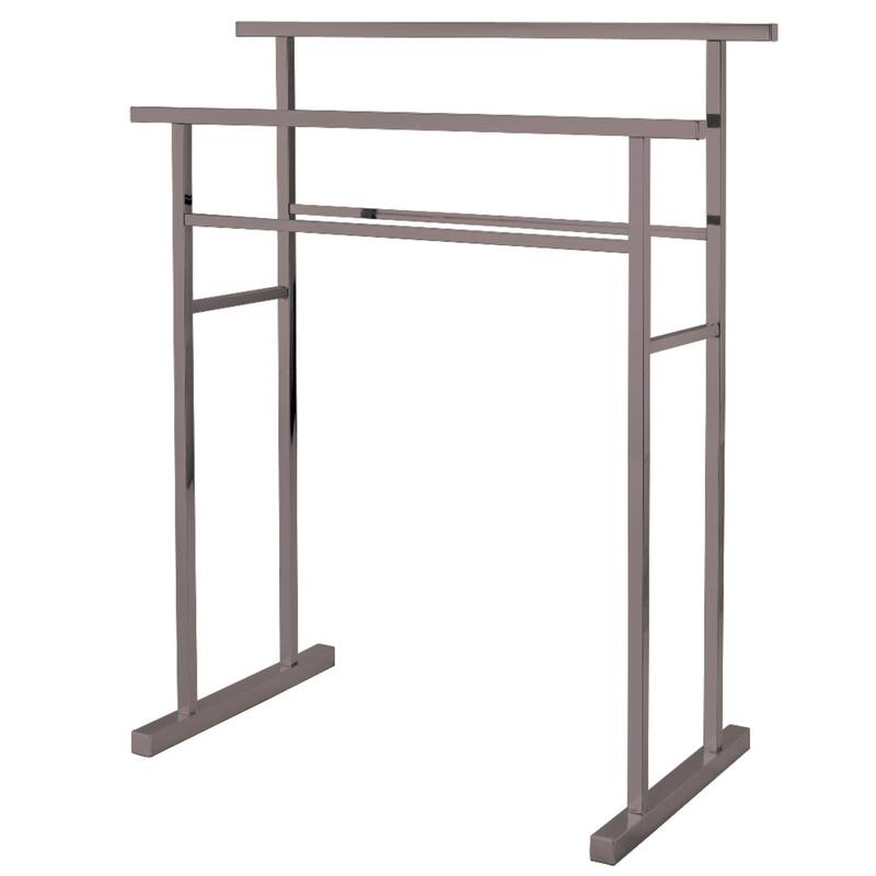 Kingston Brass Edenscape Freestanding 2-Tier Towel Rack - Brushed Nickel