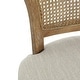 preview thumbnail 9 of 11, Naci Rubberwood Farmhouse 30-Inch Barstool with Cane Backrest (set of 2) by Christopher Knight Home