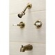preview thumbnail 7 of 17, Kingston Brass Magellan Tub and Shower Trim with Single Function