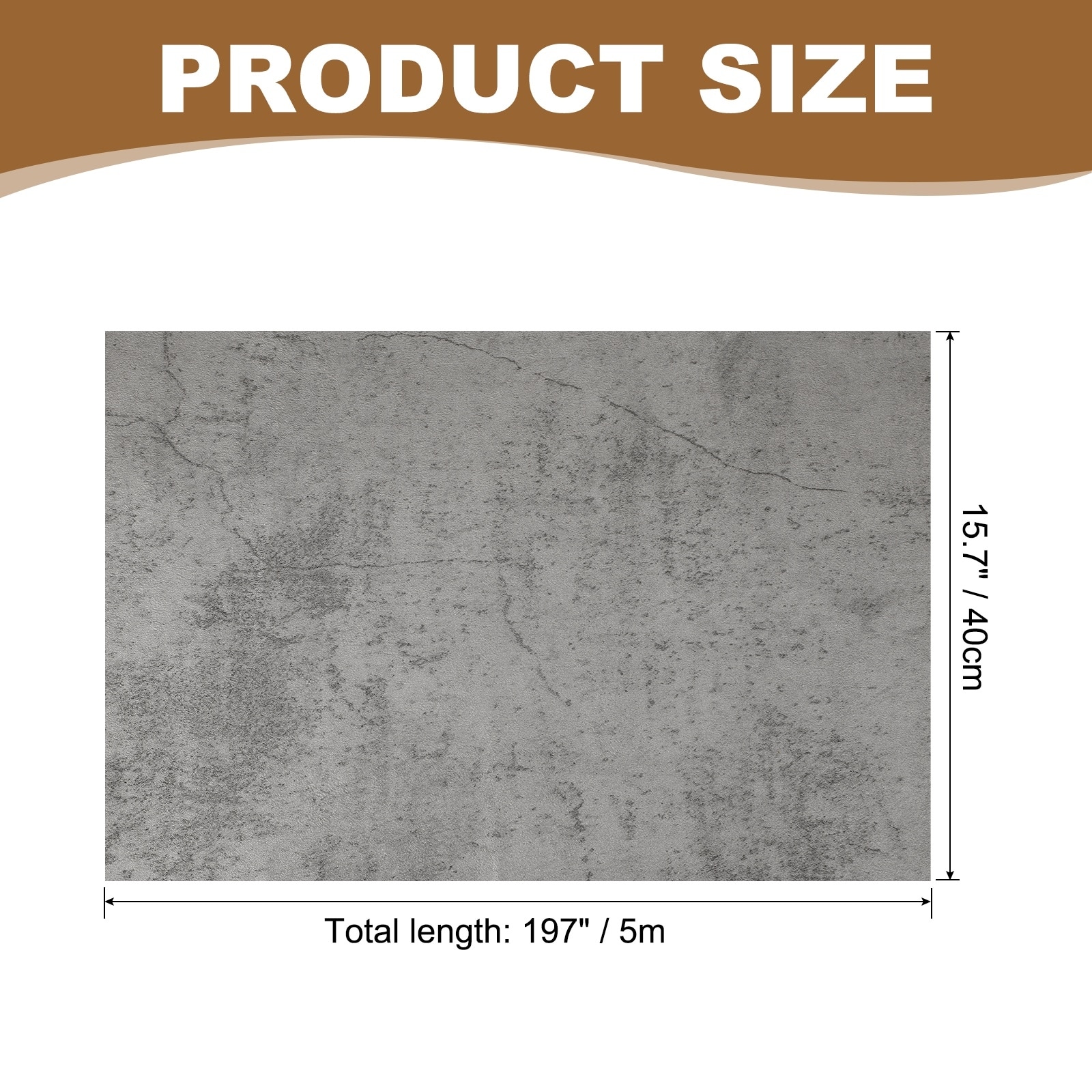 Concrete Wallpaper, Concrete Cement Contact Paper Vinyl Stained Matte Crackle Textured Adhesive Wallpaper