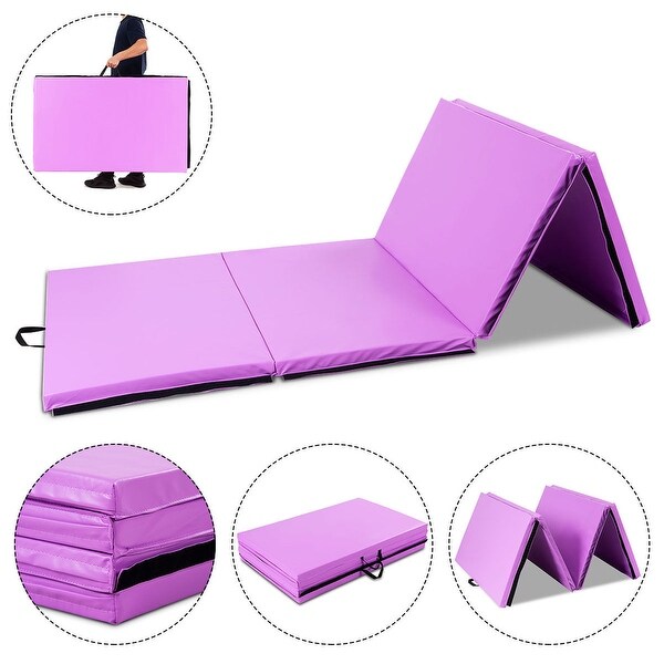Shop Gymax 4 X10 X2 Portable Gymnastic Mat Thick Folding Gym
