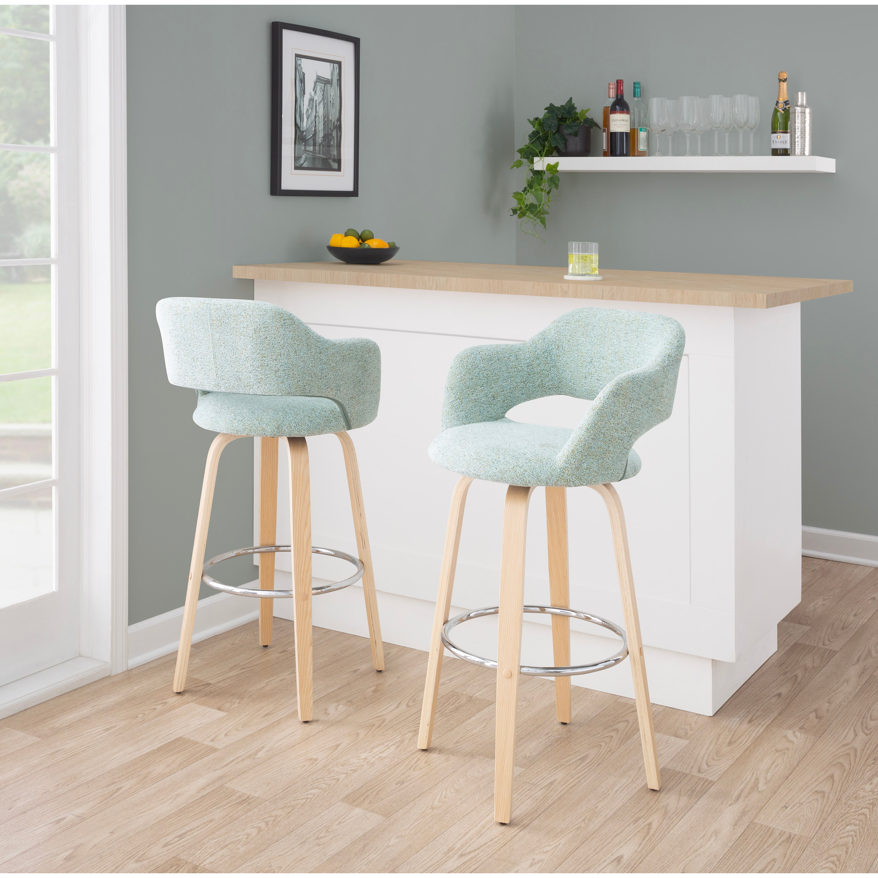 Fixed height on sale bar stools