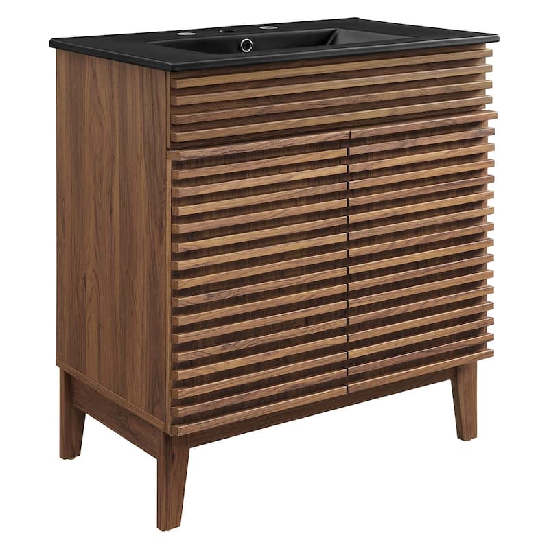 Render 30" Bathroom Vanity - Walnut Black